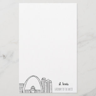 St. Louis Skyline Briefpapier