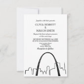 St. Louis Skyline CityScape Uitnodiging voor een b (Voorkant)