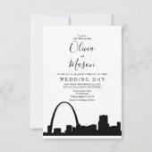 St. Louis Skyline CityScape Uitnodiging voor een b (Voorkant)