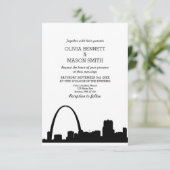 St. Louis Skyline CityScape Uitnodiging voor een b (Staand voorkant)