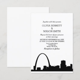 St. Louis Skyline CityScape Uitnodiging voor een b
