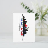 St. Louis Skyline Design Briefkaart (Staand voorkant)