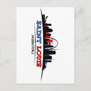 St. Louis Skyline Design Briefkaart