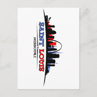 St. Louis Skyline Design Briefkaart