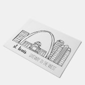 St. Louis Skyline Deurmat (Schuin)