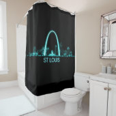 St Louis Skyline Douchegordijn (In situ)