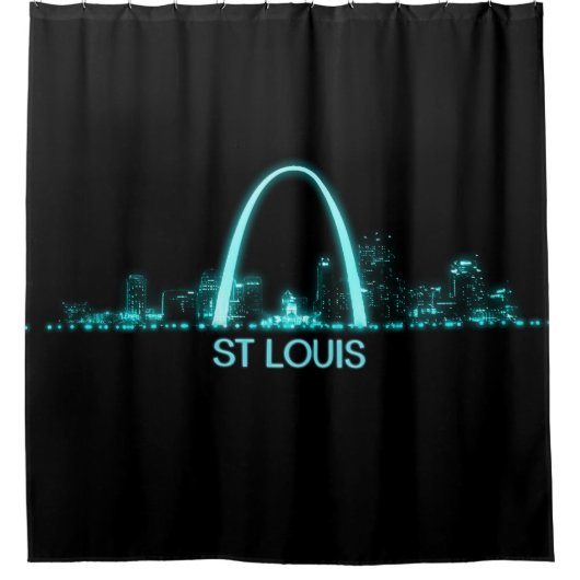 St Louis Skyline Douchegordijn (Voorkant)