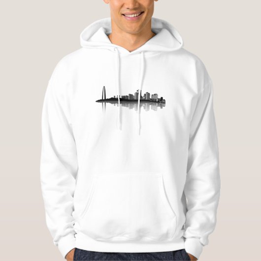 St. Louis Skyline Hoodie (b/w) (Voorkant)