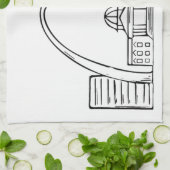 St. Louis Skyline Kitchen Dish Towel Theedoek (Gevouwen)