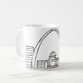 St. Louis Skyline Koffiemok (Voorkant links)