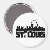 St Louis Skyline Magneet (Voorkant / Achterkant)