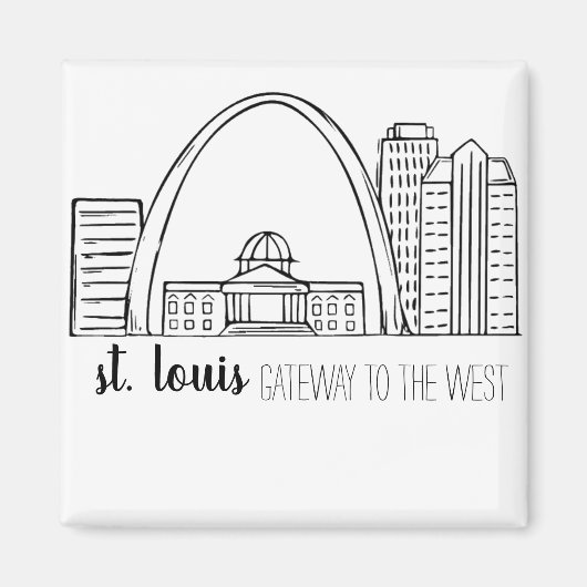 St. Louis Skyline Magneet (Voorkant)