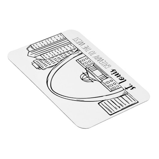 St. Louis Skyline Magneet (Rechterzijde)