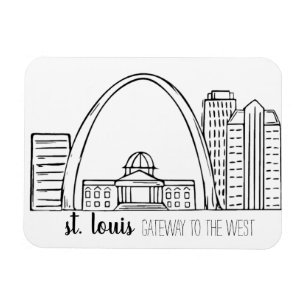 St. Louis Skyline Magneet