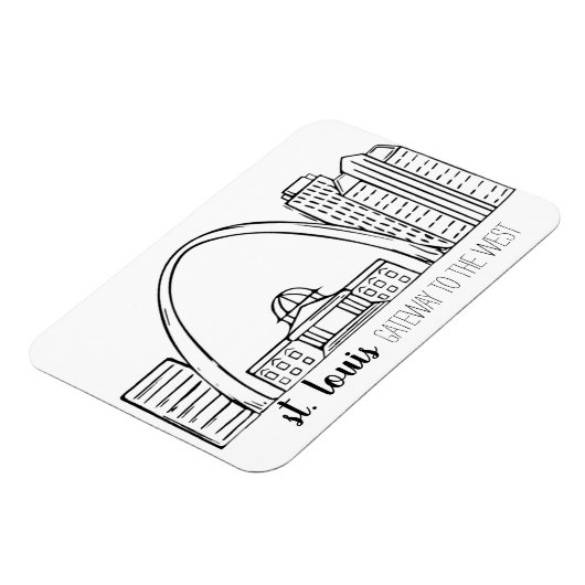 St. Louis Skyline Magneet (Linkerzijde)