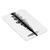St. Louis Skyline Magnet (b/w) Magneet (Rechterzijde)