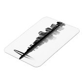 St. Louis Skyline Magnet (b/w) Magneet (Linkerzijde)