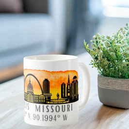 St. Louis Skyline Map Coordinates Koffiemok