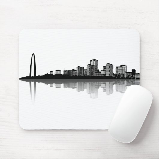 St. Louis Skyline Mousepad (b/w) Muismat (Met muis)