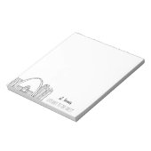 St. Louis Skyline Notitieblok (Linkerzijde)