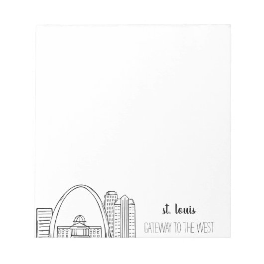 St. Louis Skyline Notitieblok (Voorkant)