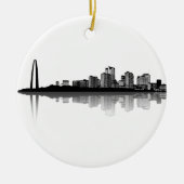 St. Louis Skyline Ornament (b/w) (Voorkant)
