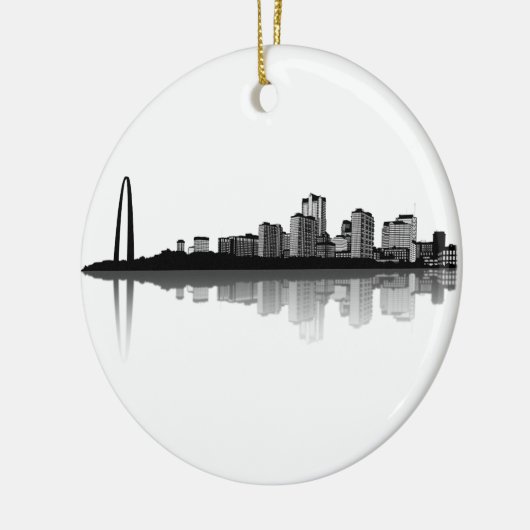 St. Louis Skyline Ornament (b/w) (Links)