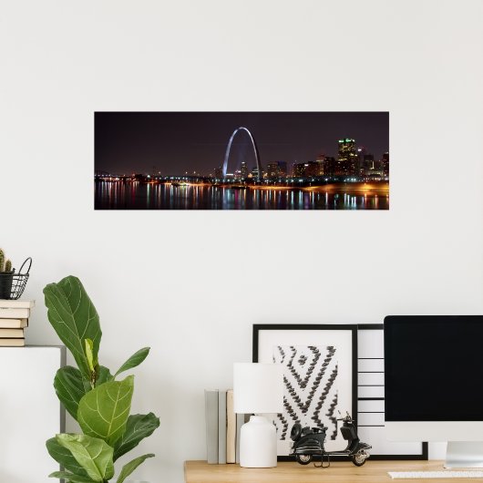 St. Louis Skyline Poster (Thuiskantoor)