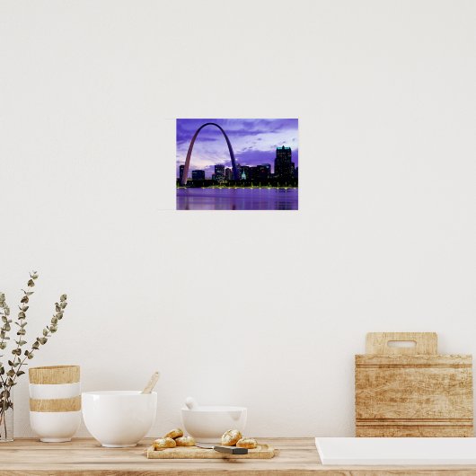 St. Louis Skyline Poster (Keuken)