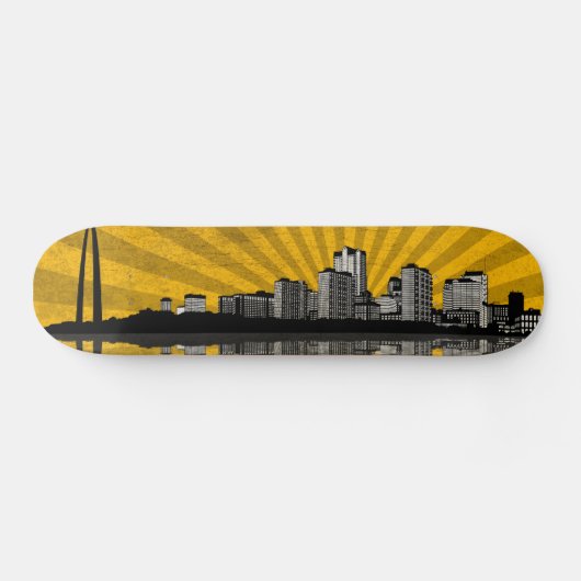 St. Louis Skyline Skateboard Deck (geel) (Horizontaal)