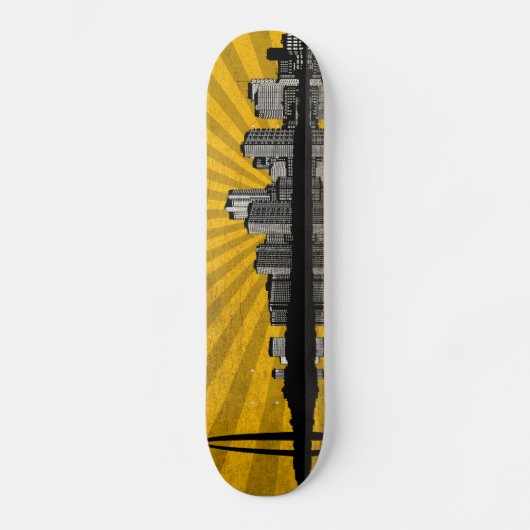 St. Louis Skyline Skateboard Deck (geel) (Voorkant)