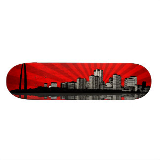 St. Louis Skyline Skateboard Deck (rood)