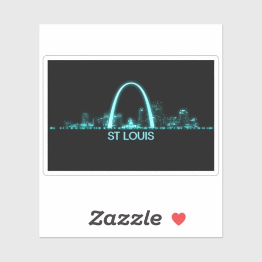 St Louis Skyline Sticker (Vel)