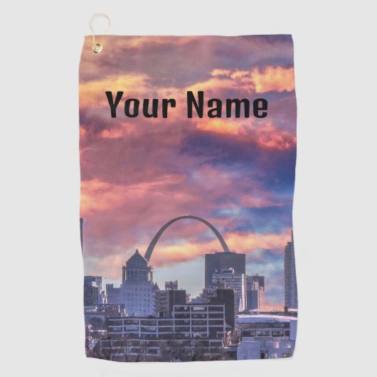 St. Louis Sunrise Golfhanddoek (Voorkant)