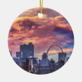 St. Louis Sunrise Keramisch Ornament (Voorkant)
