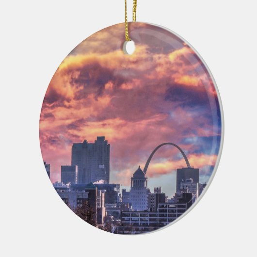 St. Louis Sunrise Keramisch Ornament (Links)