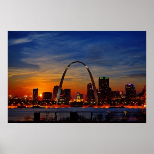 St. Louis Sunset Poster (Voorkant)