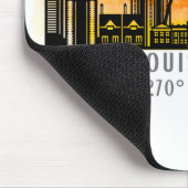 St. Louis Sunset Skyline Map Coordinates Muismat (Hoek)