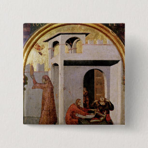 St. Louis Toulouse verschijnt aan het bed Vierkante Button 5,1 Cm