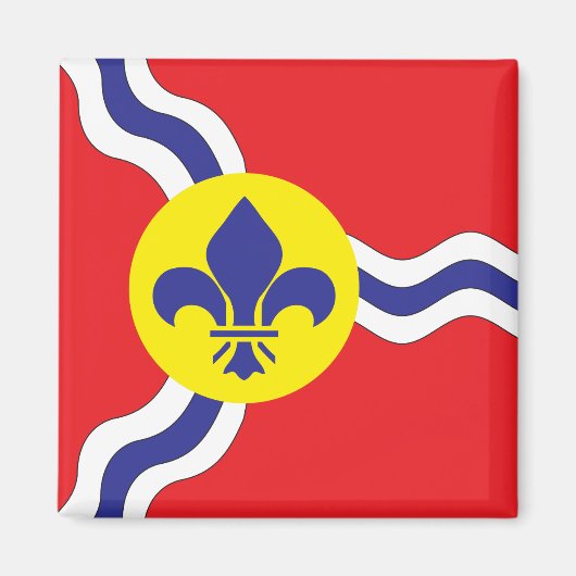 St. Louis vlag Magneet (Voorkant)