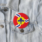 St. Louis vlag Ronde Button 7,6 Cm (In situ)