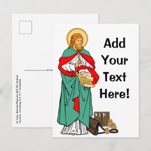 St. Lucas, Geliefde Arts (RLS 08; MedVers.) Briefkaart