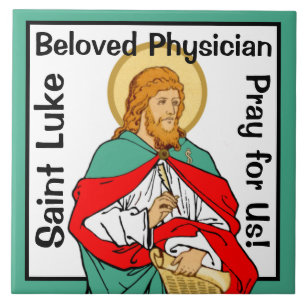 St. Lucas, Geliefde Arts (RLS 08; MedVers.) Tegeltje
