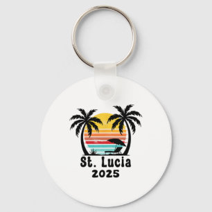 St. Lucia 2025 gezinsreis vrienden groepsvakantie Sleutelhanger