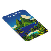 St. Lucia Caribbean Island Reissouvenir Magneet (Rechterzijde)