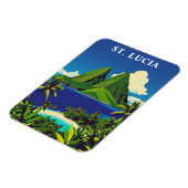 St. Lucia Caribbean Island Reissouvenir Magneet (Linkerzijde)