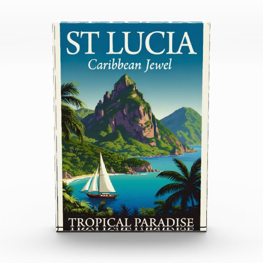 St Lucia Caribbean Jewel  Fotoblokken (Voorkant)