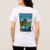 St Lucia Caribbean Jewel  T-Shirt (Achterkant)