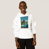 St Lucia Caribbean Jewel T-Shirt (Voorkant volledig)