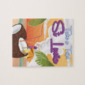 St Lucia Cartoon-reisposter. Legpuzzel (Horizontaal)